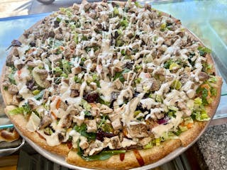 Grilled Chicken Salad Pizza