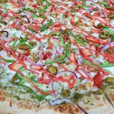 Vegetarian Green Goddess Pizza