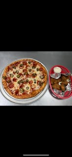 Large Pizza & 10 Boneless Wings