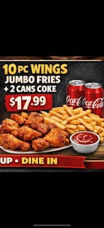 10 Wings, Fries & Sodas Deal