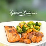 Grilled Salmon with Veggies & Rice