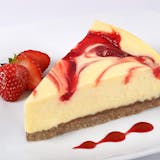 2. Strawberry Swirl Cheesecake