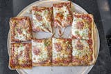 Focaccia Di Nonna Square Pizza with Fresh Mozzarella