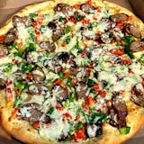 Sausage peppers & Onions  Pizza Pie