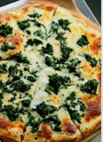white Ricotta W/Spinach Pizza Pie