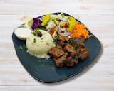 Lamb Shish Kabob Plate