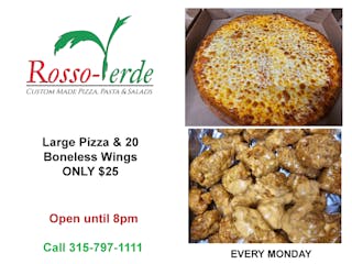 Large Pizza & 20pc Boneless