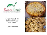 Large Pizza & 20 Boneless Wings