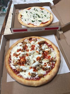 Buffalo Chicken Cheese Steak Pizza