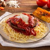 Eggplant Parmigiana with Spaghettini