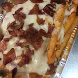 Hot Fries with Cheese & Bacon