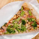 Chicken with Broccoli Pizza Slice