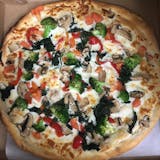 The Great White Veggie Pizza