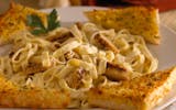 Fettuccini Alfredo & Garlic Toast