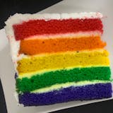 Rainbow Cake Slice