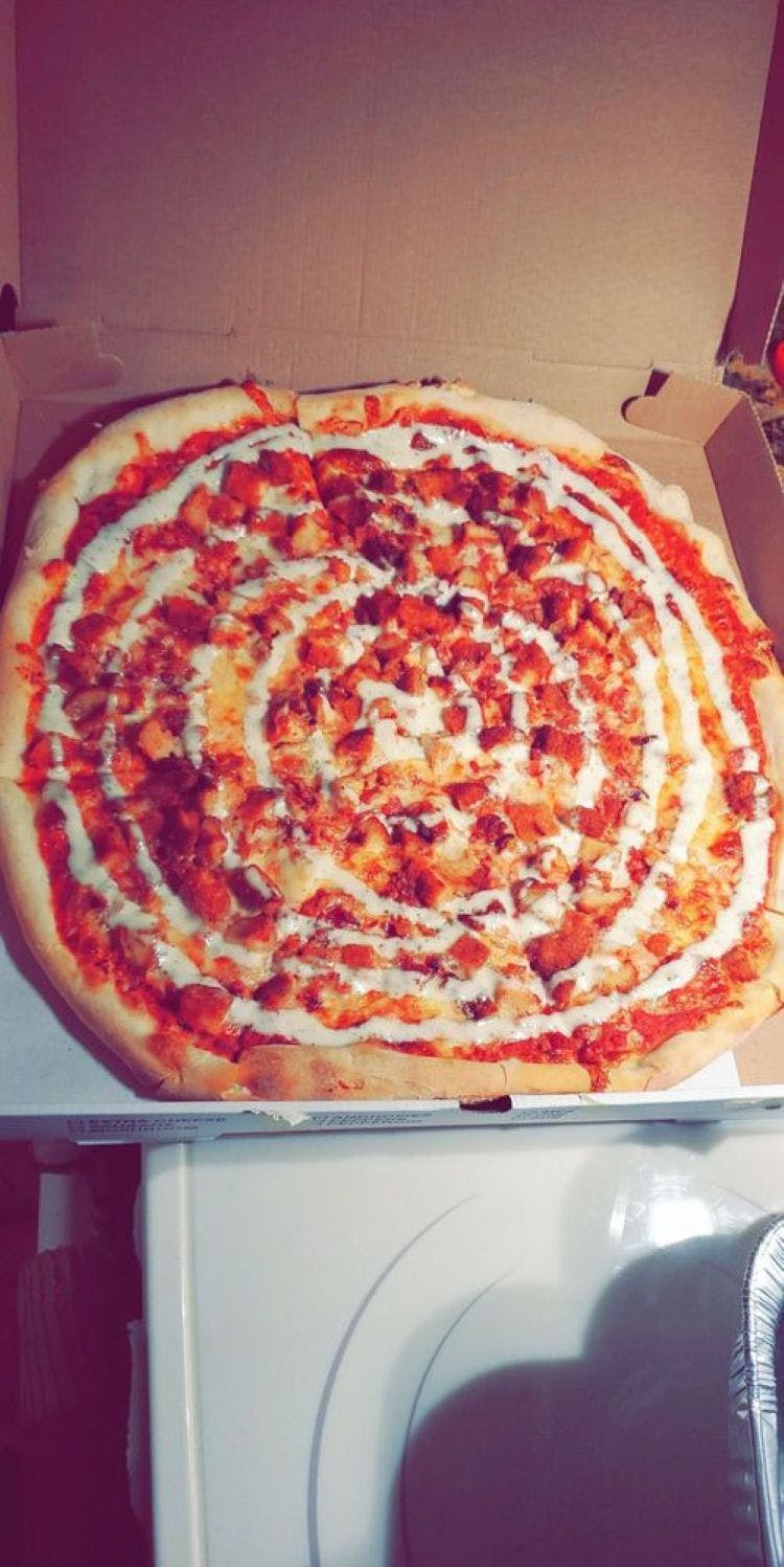 Buffalo Chicken Pizza with Blue Cheese