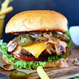 Spicy Jalapeno Burger & Fries