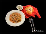 Spaghetti Arrabiata with Shrimp