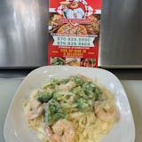 Pasta Vodka with Shrimp & Broccoli