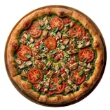 Chicken Pesto Tomato Pizza