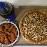 Large 2-Topping Pizza, 10 Wings & 2-Liter Soda Special