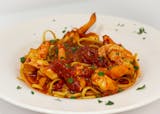 Shrimp Fra Diavolo Over Linguine