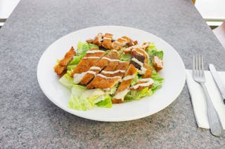 Caesar Salad with Chicken Cutlet