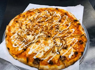 Bacon Chicken Ranch Pizza