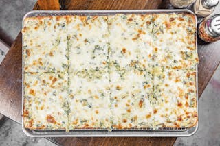 Spinach Artichoke Grandma  Pizza