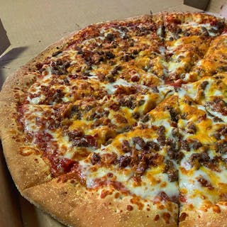 Bacon & Cheddar Burger Pizza