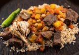 Lamb Over Rice Platter