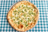 White Broccoli Ricotta & Fresh Garlic Pizza