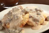 Scratch Made Biscuits & Gravy Breakfast