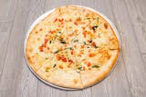 White Pizza with Sliced Tomatoes