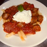 Penne with Sausage & Creamy Ricotta