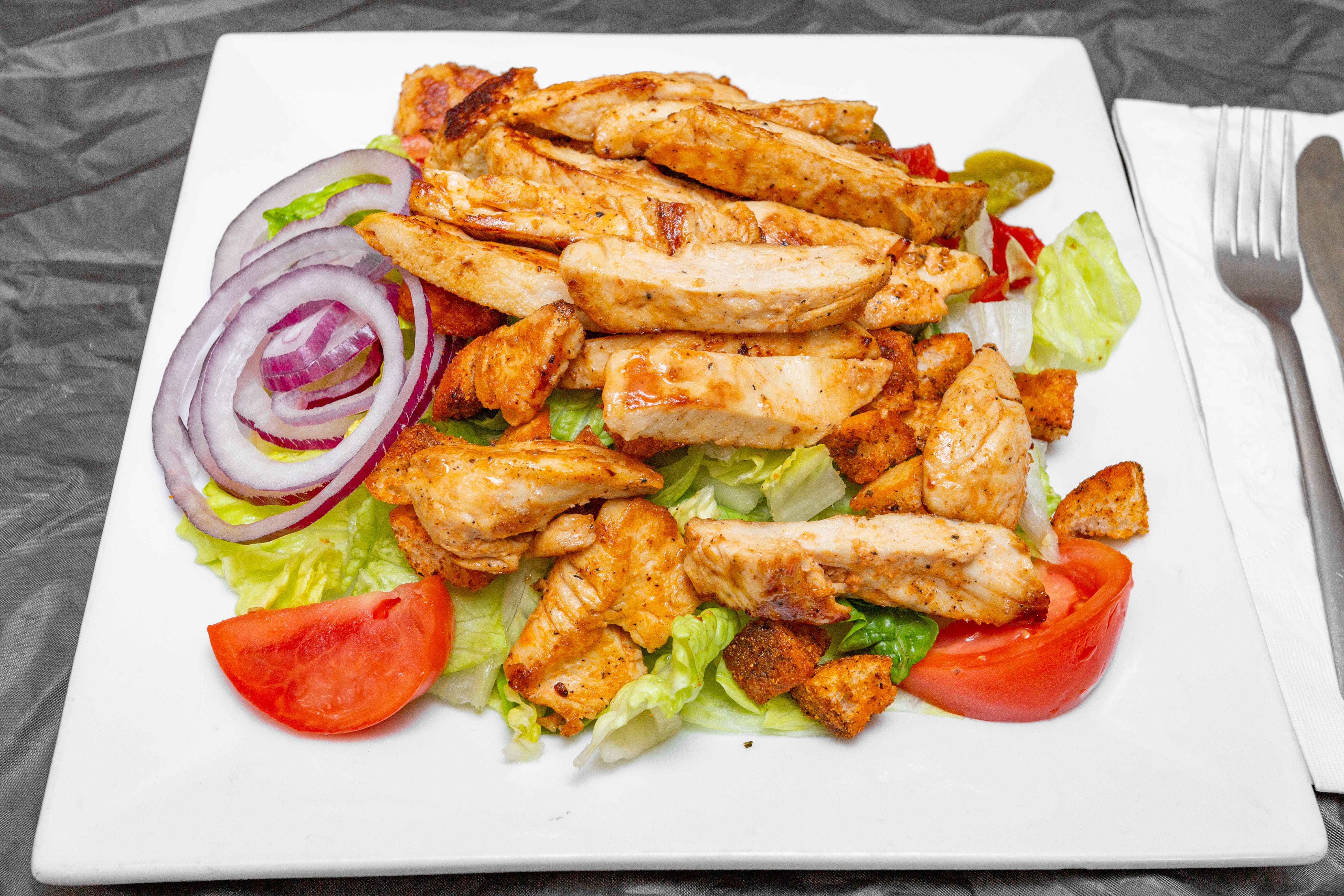 Order Grilled Chicken Salad - Salad food online from My New Place Pizzeria & Italian Restaurant store, Easton on bringmethat.com