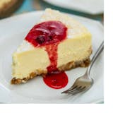 NY Cheesecake with Strawberry Topping