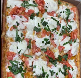 Mozzarella Caprese Thick Square Pizza