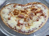 Heart Shaped Cheese Pizza