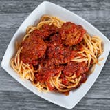 Kid's Spaghetti with Two Meatballs