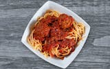 Kid's Spaghetti with Two Meatballs