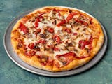 Marinated Chicken & Roasted Pepper Pizza