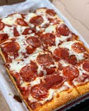 Square Cheese Pizza with One Topping