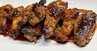 Coal Fired Oven Roasted "Honey Garlic Wings" (9pc)