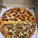 NY Style & Two Half Toppigs Pizza