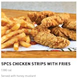 5PCS CHICKEN STRIPS WITH FRIES