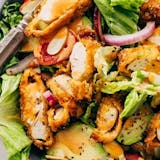 Chicken Kabob Salad over Garden