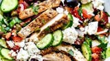 Chicken Kabob Salad over Greek