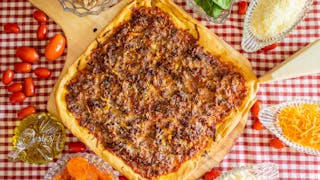 Take & Bake South Philly Cheesesteak Pizza