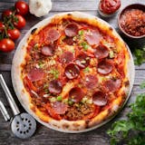 Meat-Veggie Flexitarian Pizza